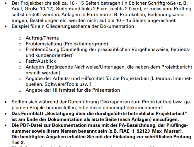 Prüfungsvorbereitung: Fachinformatiker für Systemintegration - Projektarbeit erstellen